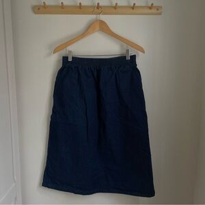 Blair Navy Jean Skirt